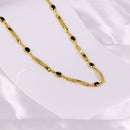 Colar de Pedras Zircônias Pretas