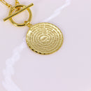 Kit Colar Malha Fina Longo + Gargantilha Canutilho de Medalha