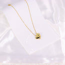 Colar Pingente de Coração Assimétrico