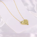 KIT Colar Orgânico de Coração + Brinco Esfera Liso