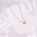 Colar Choker de Coração Cravejado