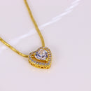 Colar Choker de Coração Cravejado