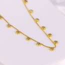 Colar com Pingentes Cravejados em Zircônia