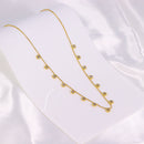 Colar com Pingentes Cravejados em Zircônia