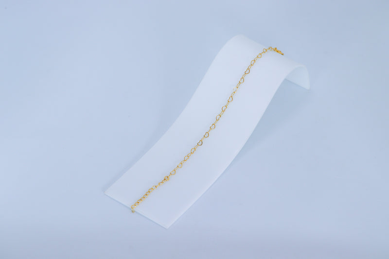 Pulseira elos de coração