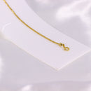 Pulseira de malha fina brilhosa