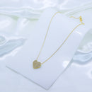 Colar de coração brilhante