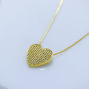 Colar de coração brilhante