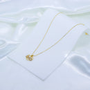 Colar de coração com infinito cravejado