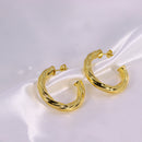 Brinco de Argola Serpenteado G