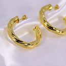 Brinco de Argola Serpenteado G