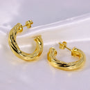 Brinco de Argola Serpenteado M