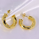 Brinco de Argola Serpenteado M