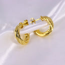 Brinco de Argola Serpenteado P