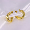 Brinco de Argola Serpenteado P