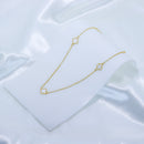 Colar de Trevo Branco