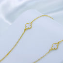 Colar de Trevo Branco