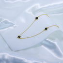 Colar de trevo preto