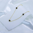 Colar de trevo preto