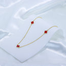 Colar de Trevo Vermelho