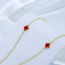 Colar de Trevo Vermelho