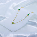 Colar de trevo verde