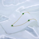 Colar de trevo verde