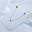 Colar de trevo verde
