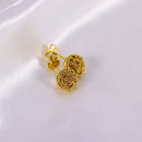 Brinco de Fio Torcido em Formato de Bola Emaranhado