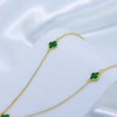 Colar de trevo verde