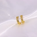 Brinco de Argola Cravejado em Pedras