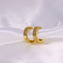 Brinco de Argola Cravejado em Pedras