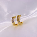 Brinco de Argola Cravejado em Pedras