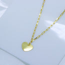 Colar Pingente de coração liso