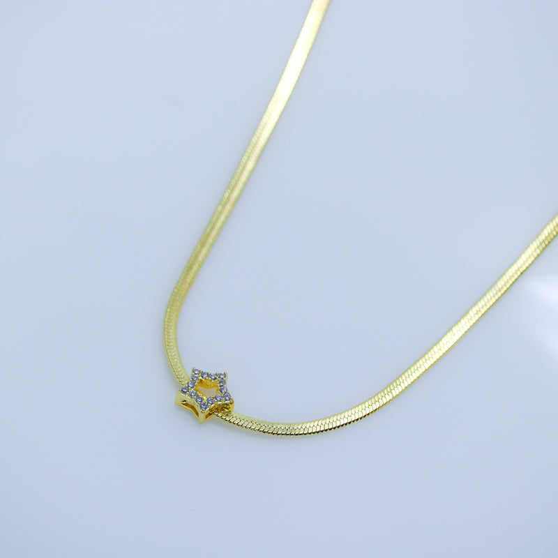 Colar Choker Estrela Brilhante