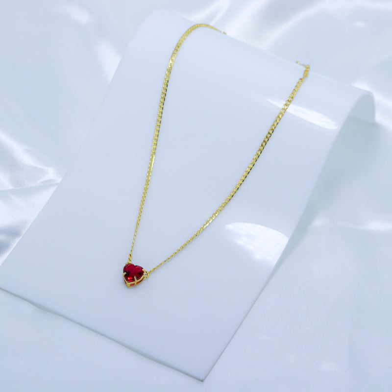 Colar Coração Vermelho