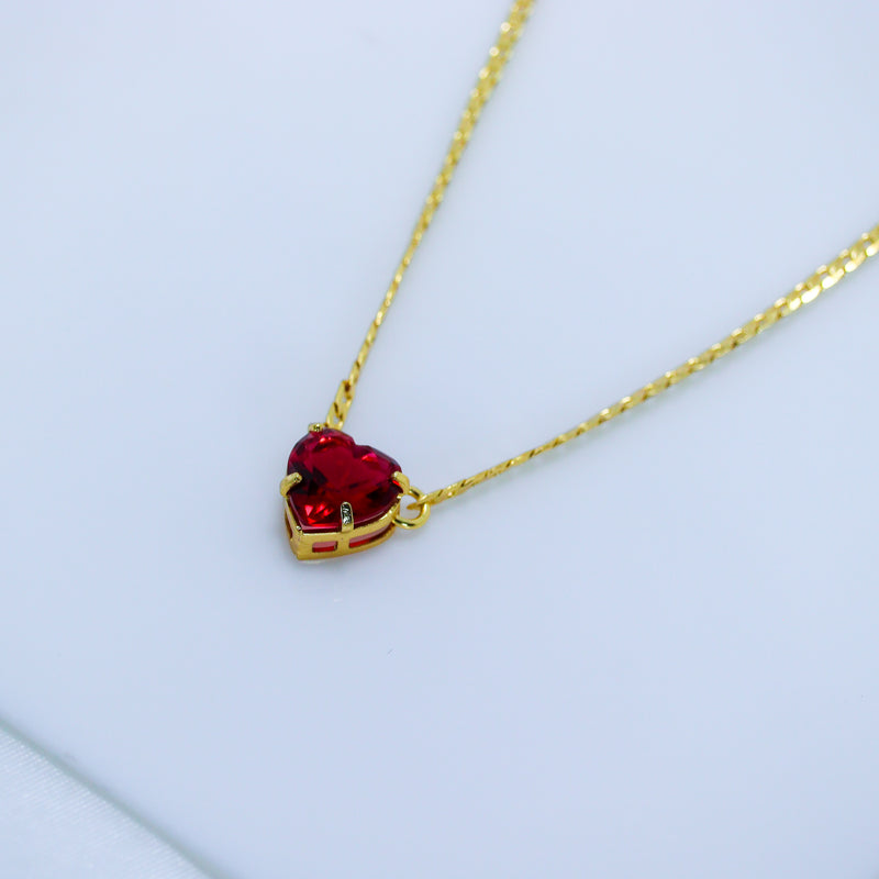 Colar Coração Vermelho
