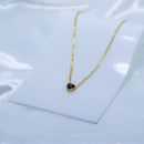 Colar Coração Roxo