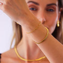 Pulseira elos de coração