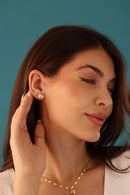 Brinco Pérola em Formato de Coração