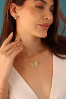 Colar Orgânico de Coração