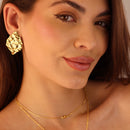 Colar com  Pingentes de Gotas em Zircônia Cristal