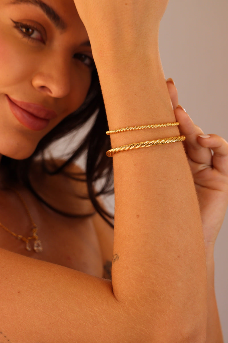Bracelete em Espiral Slim
