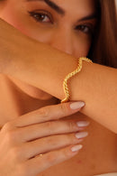 Bracelete Torcido em Ondas