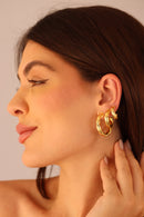 Brinco de Argola Serpenteado G