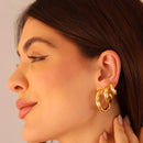 Brinco de Argola Serpenteado G