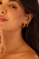 Brincos De Argola Liso Tam. M