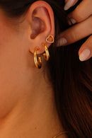 Brincos De Argola Liso Tam. M