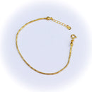 Pulseira de malha fina brilhosa