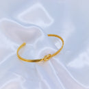 Bracelete com Nó Dourado e liso